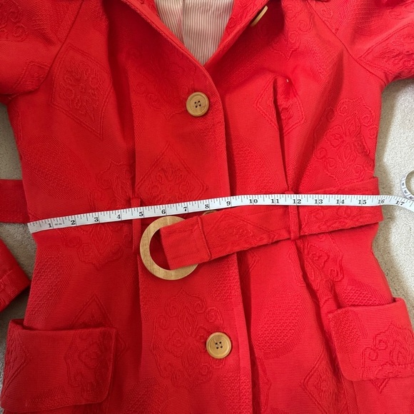 Tracy Reese Cotton Embroidered Trench 6 - Picture 15 of 16